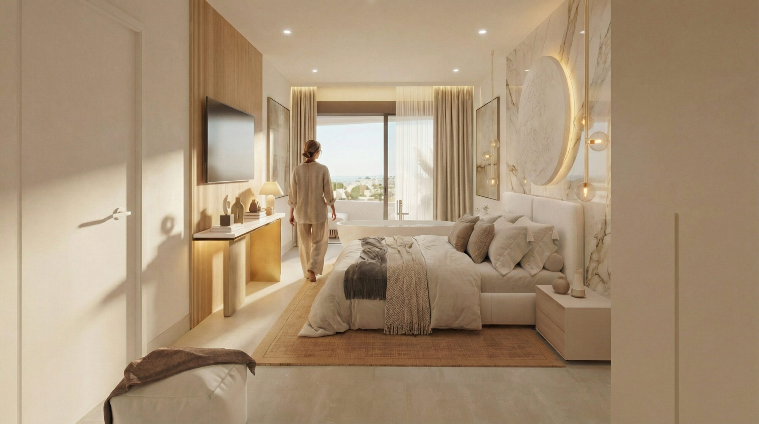 Terraza con vistas al mar